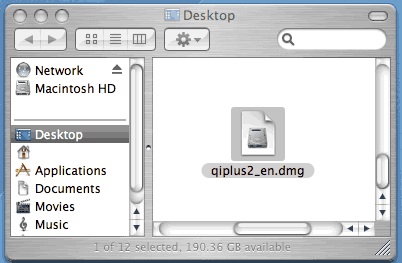 DMG file in Finder